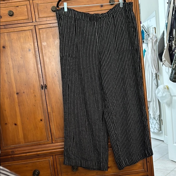 Time and Tru Pants - Black and White Striped Pants